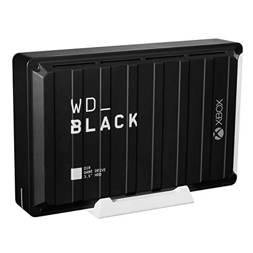 WD_BLACK D10 de 12 TB, memoria para juegos y 7200 r.p.m. con refrigeración activa para guardar tu enorme colección de juegos