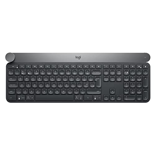 Logitech Craft Teclado Inalámbrico, Disposición QWERTY Inglés Reino Unido, Gris