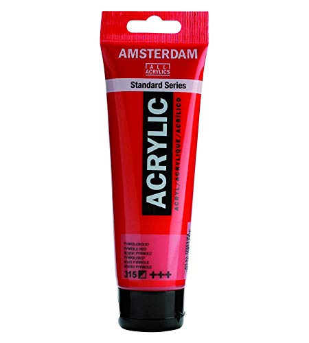 Amsterdam - Pintura acrílica (120 ml), color rojo