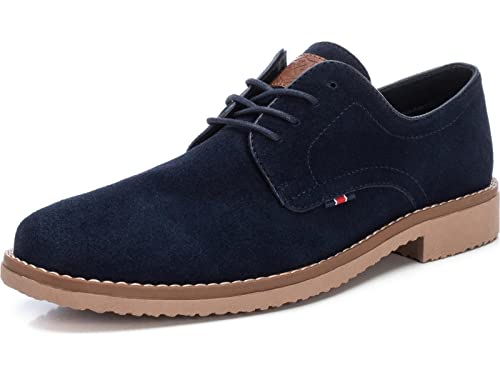 XTI - Zapato Cierre de cordón para Hombre, Color: Azul, Talla: 42