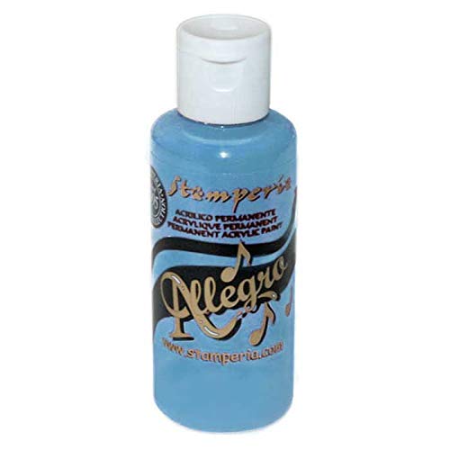 Stamperia Allegro Paint 60 ml Powder Blue, Multicolor, 3.4cmX10cm