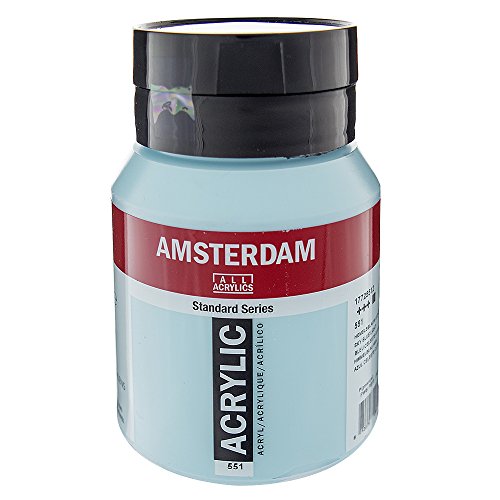 Amsterdam Standard Series Colores Acrílicos Bote 500 ml Azul Celeste Claro 551 (17725512), Amarillo, 124 ml (Paquete de 1), 225