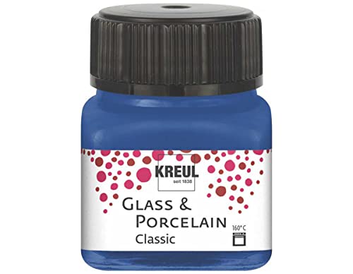 KREUL Cristal y Porcelana clásica, Color Azul Cobalto, 20 ml (16218)