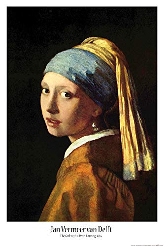 1art1 Johannes Vermeer Póster La Joven De La Perla, 1665 Cartel 91x61 cm