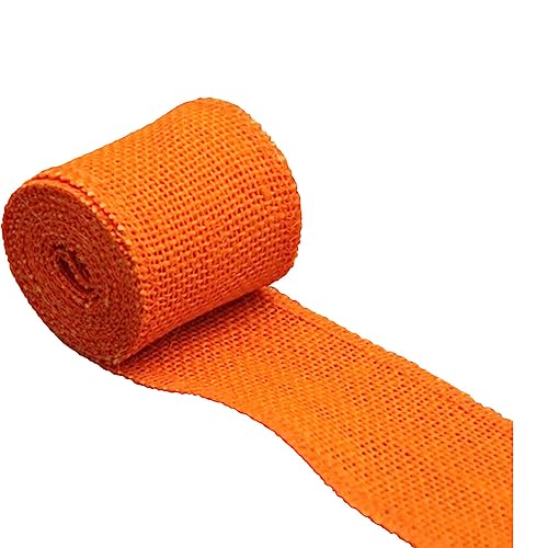 EIOLWJIEO 1 rollo de accesorios de ropa para decoración de boda, cinta para ropa encantadora, color rojo oscuro, Naranja, 6 * 200cm