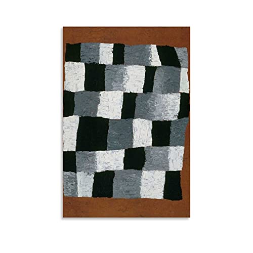Póster cubista abstracto de Paul Klee Rhythmisches en lienzo, póster y arte de pared, diseño moderno de Paul Klee, 30 x 45 cm