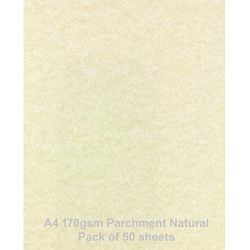 ARK - Papel de pergamino (A4, 170 g/m², 50 hojas)
