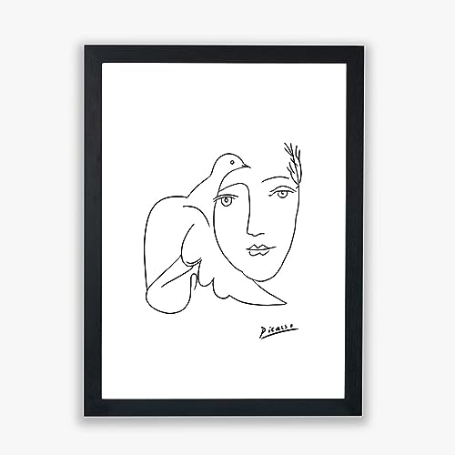 Pablo Picasso - Portrait Woman and Dove - Wall Poster/Home Décor Art/Giclee Print- Print Only - Medium
