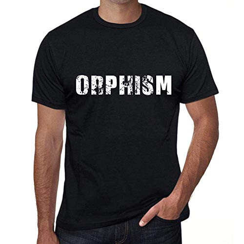 Hombre Camiseta Orfismo – Orphism – T-Shirt Vintage Manga Corta Regalo Original Cumpleaños Negro Profundo 3XL