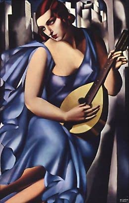 PosterDesign Digital Art Studio Lienzo calidad museo, poster o lamina para enmarcar, Musico, Tamara de Lempicka - 60 x 90 cm, POSTER PROFESIONAL