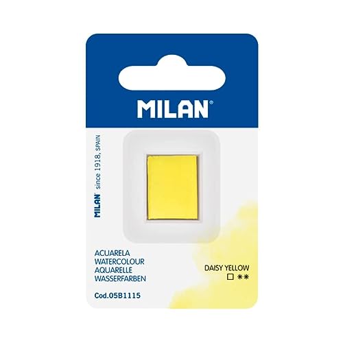 MILAN® Recambio de acuarela en formato de medio godet, amarillo margarita