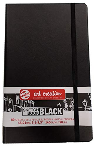 SKETCH BOOK BLACK ARTCREATION 13X21CM