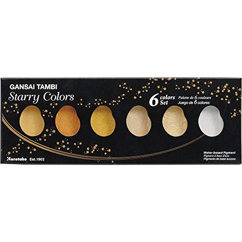 Kuretake Gansai Tambi Starry colors 6 color set