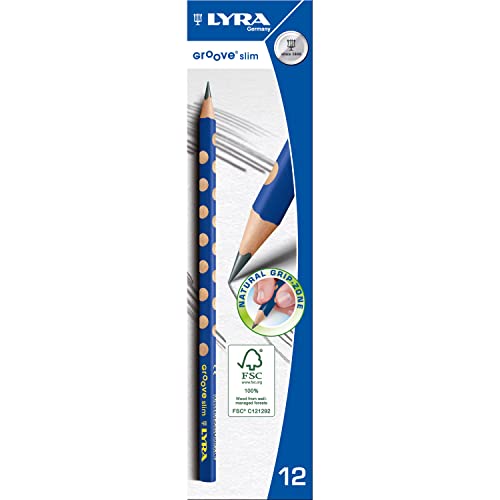 Lyra L1760100 Groove Slim Estuche con 12 lápices de grafito