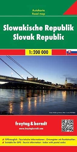 Eslovaquia, mapa de carreteras. Escala 1:200.000. Freytag & Berndt.: Wegenkaart 1:200 000: 7501 (Auto karte)