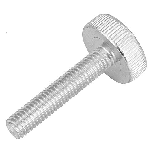 10 unids M8 Acero Inoxidable Chapado en Zinc Tornillo de Pulgar Tornillos de Cabeza Moleteada Plana Tornillos Herramienta de Reparación de Accesorios(M8*40（10pcs）)