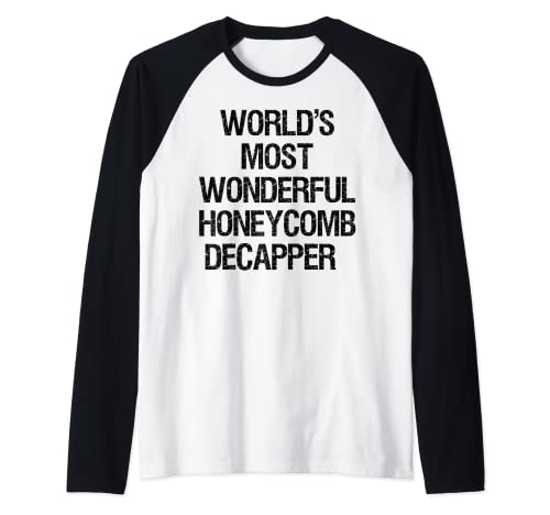 El decapador en forma de panal más maravilloso del mundo Camiseta Manga Raglan