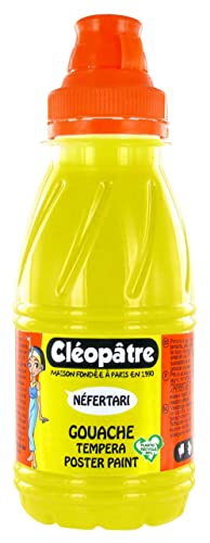 Cleopatre - PGN250-7 - Pintura guache Nefertari Premium - Frasco de 250 ml - Amarillo dorado