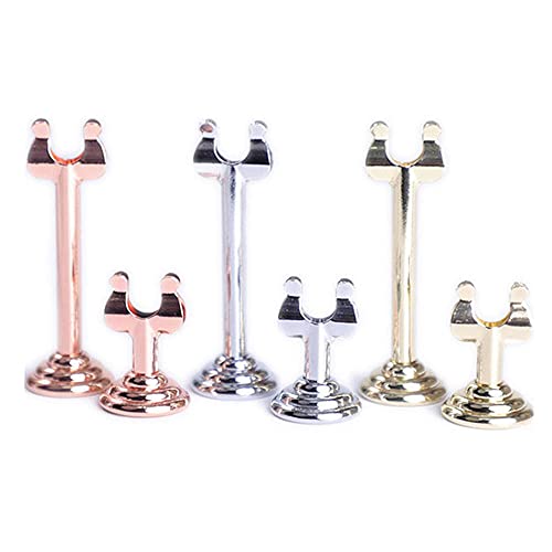 Etiqueta de precio de pan europeo Marca Postre horneado Etiqueta de precio Etiqueta de precio Marca de exhibición Clip de etiqueta de metal Vertical 4pcs-Altura de oro 4cm