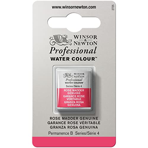 Winsor & Newton 8840210 Professional Watercolours (mejor acuarela artista, 1/2 cucharillas de pigmentación más alta posible, excelente resistencia a la luz), color rosa real