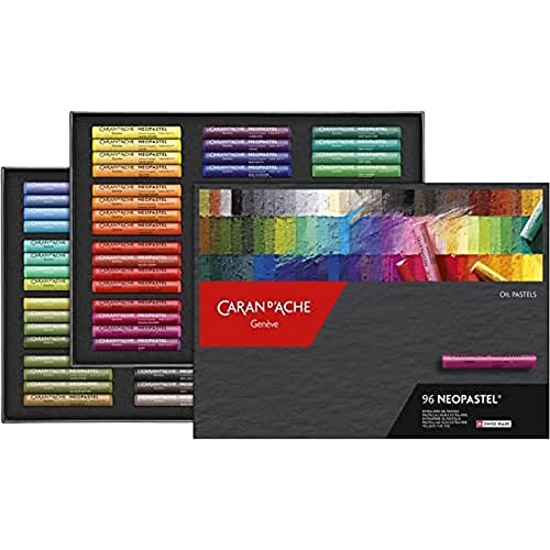 Caran Dache Caja de cartón con 96 colores surtidos
