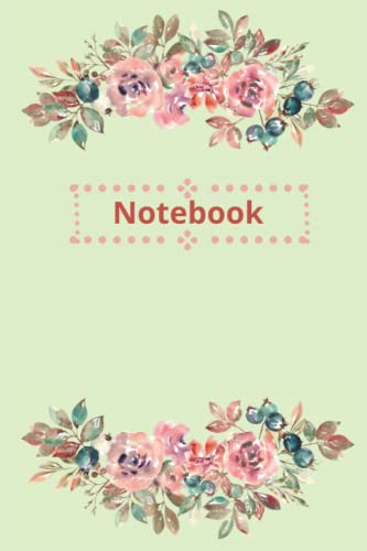 Pastel Green Notebook Journal: Notebook journal: 6x9 inches Lined pages 120 pages: Glossy Paperback