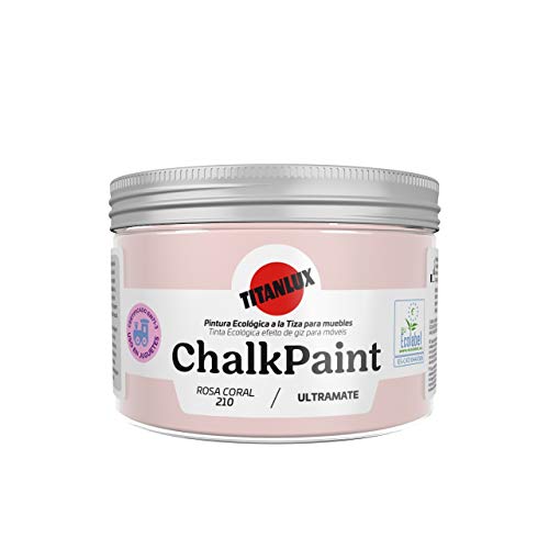 Titan - Chalk Paint Pintura a la Tiza (150 ml, Rosa Coral)