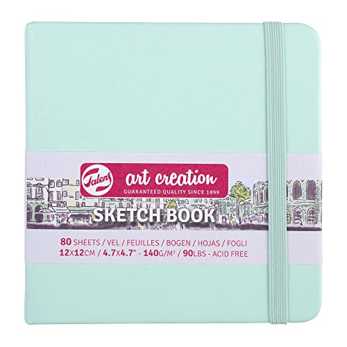 Talens Art Creation Cuaderno de bocetos (80 hojas, 12 x 12 cm, tamaño de menta fresca)