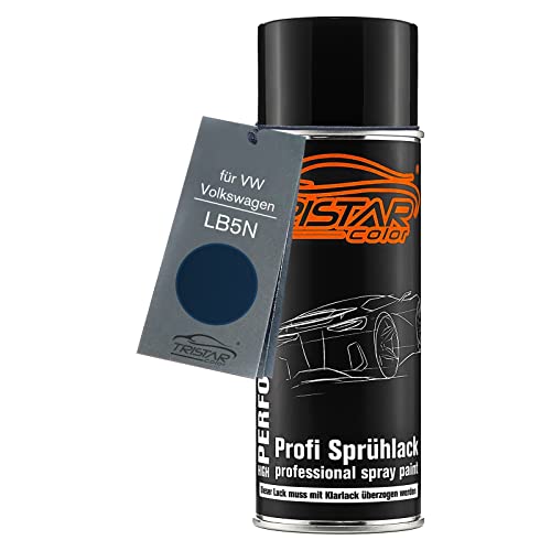 TRISTARcolor Pintura del Coche Bote de Spray para VW/Volkswagen LB5N Azul Indigo Perol. Pintura Base Aerosol 400 ml