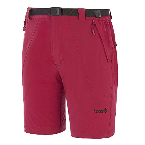 Izas Biescas Pantalones Cortos Trekking, Hombre, Rojo Mineral, M