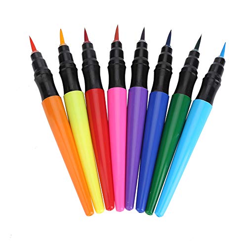 Juego de pinceles de pintura 8 colores Body Painting Pen Set Arte Acuarela Pluma de dibujo, Juego de colores de pluma de cara pintada de Halloween