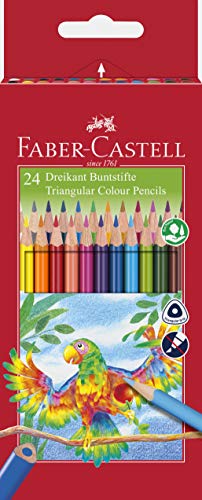 Faber-Castell 116544 - Lápices de colores (24 piezas, caja de cartón)