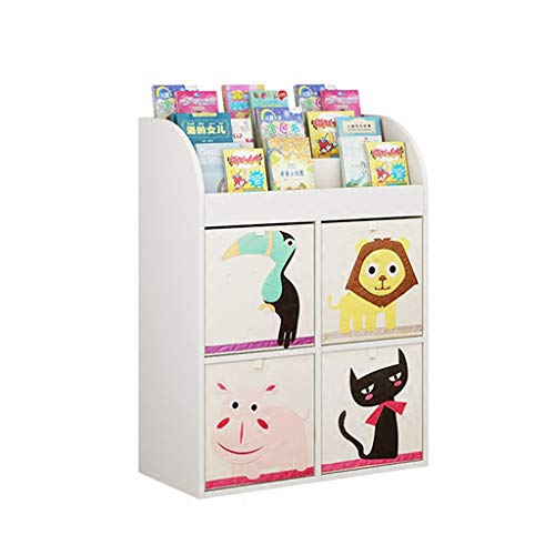 Librerías Muebles ensamblaje Simple estantería Creativa de Dibujos Animados para niños Estante para Mesa Infantil Estante para Libros ilustrados para Estudiantes Estante para Almacenamiento de almac