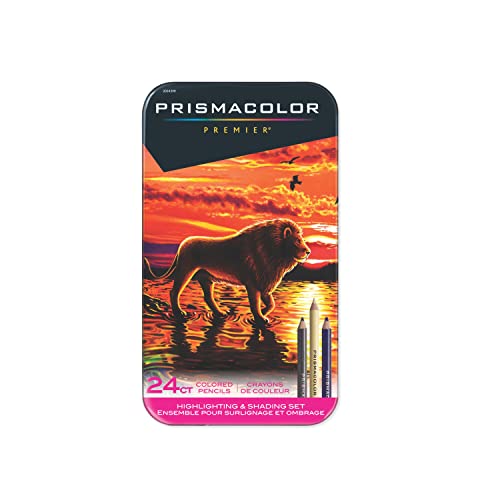 PRISMACOLOR DESTACADO & SHDNG 24/PKG, Multicolor, Talla Única