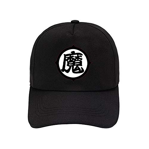 ZXXFR Gorras de Beisbol Unisex Anime Dragon Ball Negro Ajustable Gorras béisbol Gorra Visera Adulto para Deportes al Aire Libre