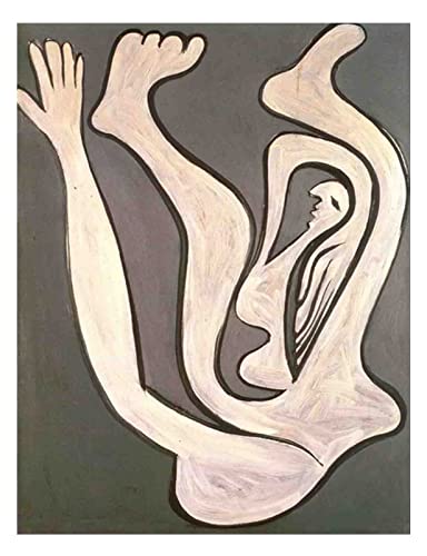 Acróbata femenina de Picasso Pintura Modernista Cubista Cuadros Decoracion Salon, Lienzos Cuadros Decoracion Dormitorios Hogar Decoración de Pared Cuadro y láminas(40x52cm 16