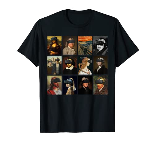 Artista divertido Arte Humor Artístico Pintura Cool VR Collage Camiseta