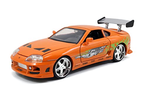 Fast & Furious 1995 Coche réplica del Toyota Supra a Escala 1:24, Fundido a presión, para niños/unisex.