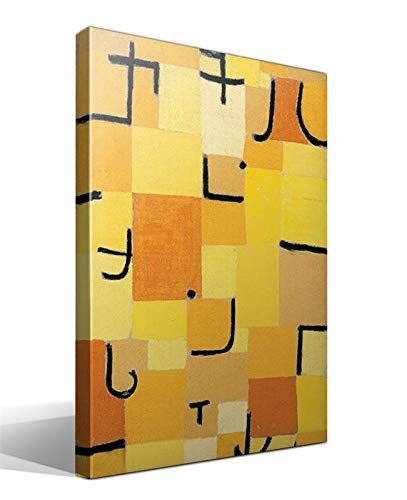 Cuadro Canvas Señales en amarillo de Paul Klee