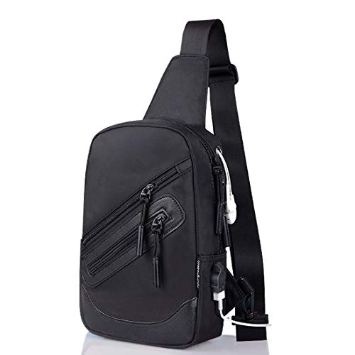 DFV mobile - Backpack Waist Shoulder Bag Nylon for Funkertech Funker W5.5 Pro 4G (2016) - Black