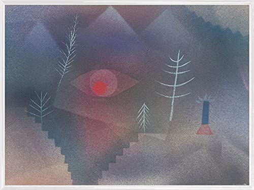 1art1 Paul Klee Poster Kunstdruck Bild und Kunststoff-Rahmen - Blick Einer Landschaft, 1926 (80 x 60cm)
