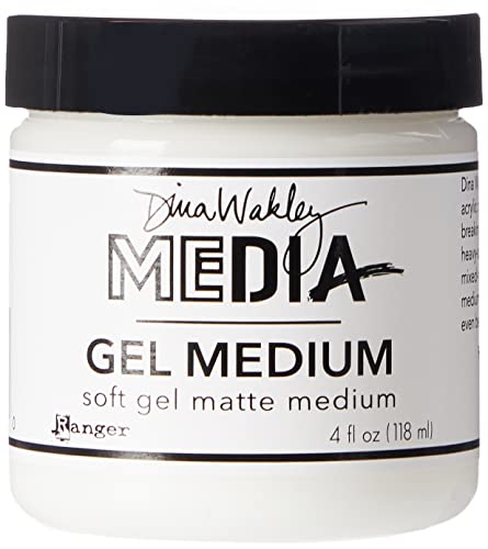 Dina Wakley Media Gel Medium 4oz Jar - finitura Opaca