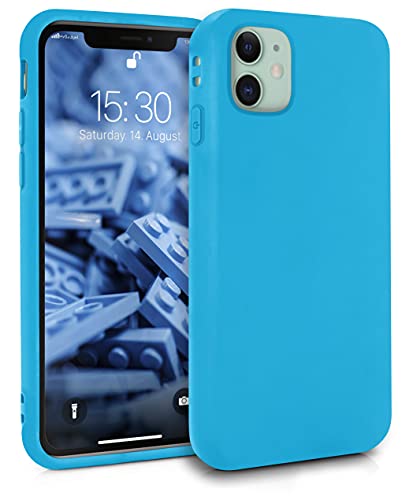 MyGadget Funda para Apple iPhone 11 en Silicona TPU - Carcasa Slim & Flexible - Case Resistente Antigolpes y Anti choques - Ultra Protectora - Azul Claro