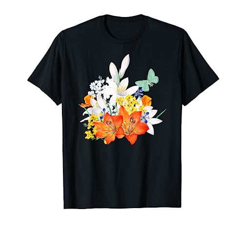Collage de arte de ramo de flores Camiseta