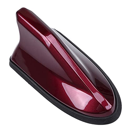 LadyCent Antena de Aleta de tiburón para Coche, Antenas de Radio FM para Coche, para Citroen C3 C4, Rojo Oscuro