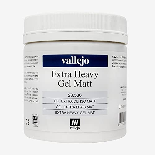 Vallejo : Acrylic Extra Heavy Gel Matt Medium : 500ml