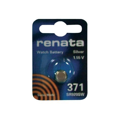 Renata 371 SR920SW - Batería para Renata (1,55 V), Color Plateado