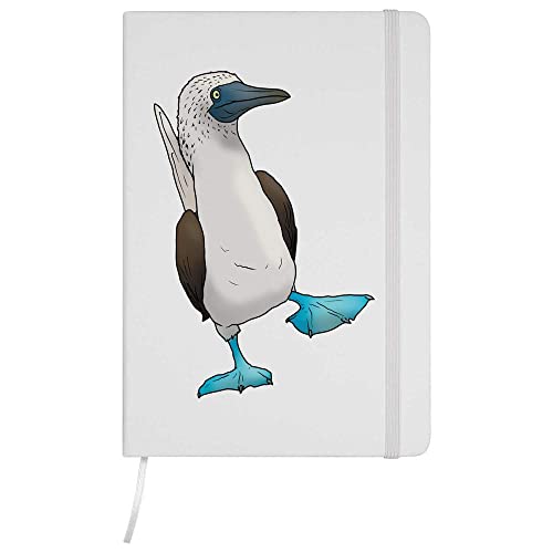 A5 'Piquero de patas azules' Blanco Cuaderno de Tapa Dura (NB00050385)
