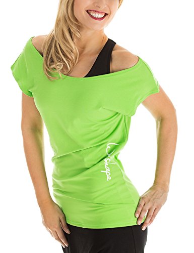 Winshape WTR12 – Camiseta para Baile y Fitness, para Mujer, Todo el año, Mujer, Color Verde Manzana, tamaño Large
