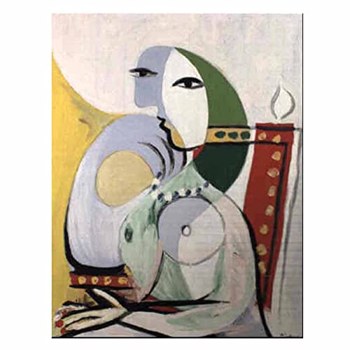 NEWEBO Pablo Picasso Posters-Seated Female Nude Laminas Decorativas pared Posters Para Pared Decoración Pared,Hogar Decoracion Dormitorios,Cuadros Para El Baño(Sin Marco,85x110cm 33